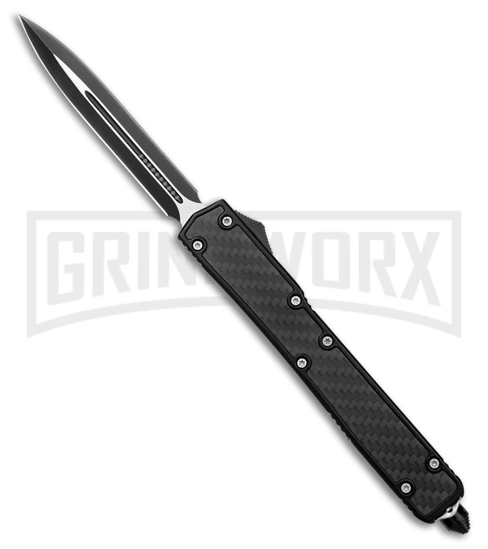 PK-88 10.5" Black OTF Automatic Knife Black Faux Carbon Fiber - Black Plain 1 PK-88 10.5" Black OTF Automatic Knife Black Faux Carbon Fiber - Black Plain