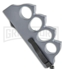 Atomic 1918 Gray OTF Automatic Knuckle Knife - Dagger Two-Tone -Knife Store 1918 Gray OTF Auto Knuckle Knife Dagger TT GX 36283 jr side large