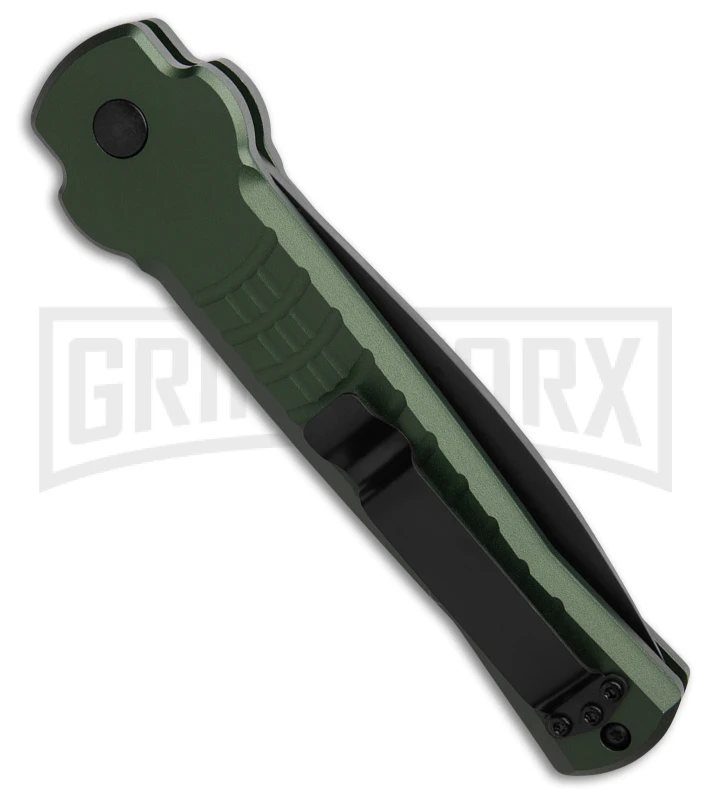 AKC X-treme Ace1 Green Automatic Knife - Black Plain 3 AKC X-treme Ace1 Green Automatic Knife - Black Plain - Image 3