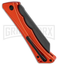 AKC Smarty Orange W/Black Bolster Automatic Knife Reverse Tanto - Black SW Plain 5 AKC Smarty Orange W/Black Bolster Automatic Knife Reverse Tanto - Black SW Plain -Knife Store AKC Smarty AK Orange w Black Bolster 3in BSW BHQ 184676 td side large