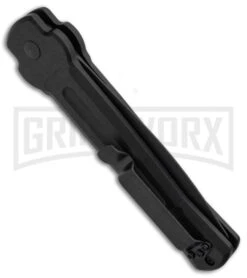 AKC X-treme Ace Black Automatic Knife - Black Plain -Knife Store AKC X TREME ACE Side Opening Automatic Knife Black Black BHQ 100384 kp side large