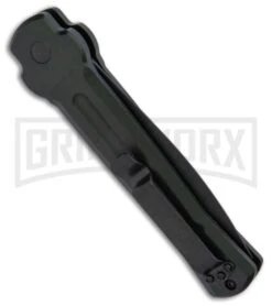 AKC X-treme Ace Dark Green Automatic Knife - Black Plain -Knife Store AKC X TREME ACE Side Opening Automatic Knife Green Black BHQ 100385 kp side large 1