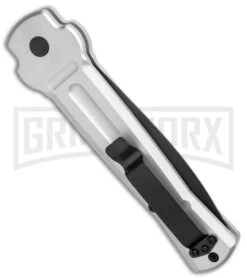 AKC X-treme Ace Silver Automatic Knife - Two Tone 6 AKC X-treme Ace Silver Automatic Knife - Two Tone -Knife Store AKC X Treme Ace Auto Silver TT BHQ 136143 jr side large