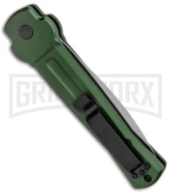AKC X-treme Ace Green Automatic Knife - Satin Plain -Knife Store AKC X treme Ace Auto Green SW BHQ 125448 jr side large