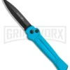 AKC X-treme ACE Light Blue Automatic Knife - Black