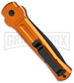 AKC X-treme Ace Automatic Knife - Orange -Knife Store AKC X treme Ace Auto Orange Black BHQ 136123 jr side large 1