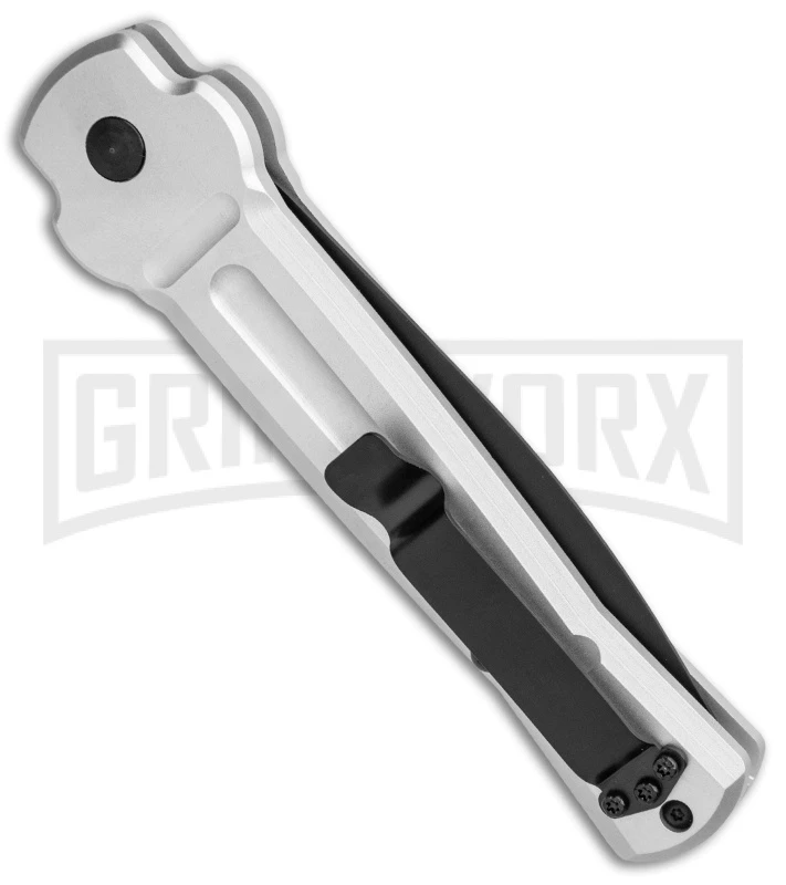 AKC X-treme Ace Silver Black Automatic Knife 3 AKC X-treme Ace Silver Black Automatic Knife - Image 3