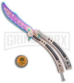 Andux CS Bronze/Black Balisong Butterfly Trainer - Spectrum Holes -Knife Store Andux C S Bronze Black Balisong Butterfly Trainer Spectrum Holes A0002545 BP 24575 jr bottlecap large