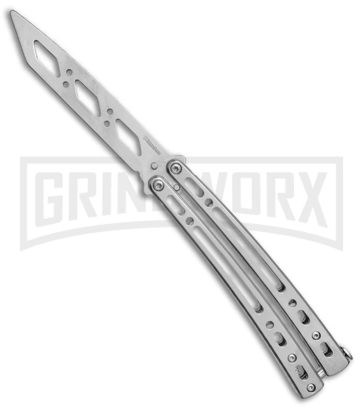Andux Spectre Balisong Butterfly Trainer - Tanto Satin 1 Andux Spectre Balisong Butterfly Trainer - Tanto Satin