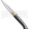 Antonini Knives Mini Pattada Dark Horn Folding Knife - Satin Plain