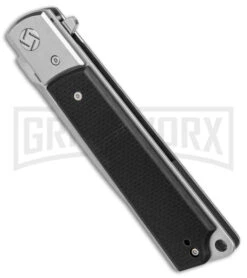 Artisan Cutlery Classic Liner Lock Knife Textured Black G-10 (3.8" Satin) -Knife Store Artisan Cutlery Classic Black G10 Satin BHQ 87212 er spine large