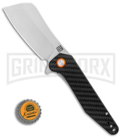 Artisan Cutlery Osprey Carbon Fiber/G-10 Folding Knife - Stonewash Plain -Knife Store Artisan Cutlery Osprey Carbon Fiber SW BHQ 87218 er bottlecap large