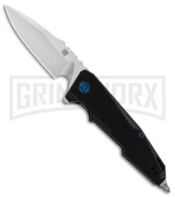 Artisan Cutlery Predator Black G-10 Folding Knife - Stonewash Plain