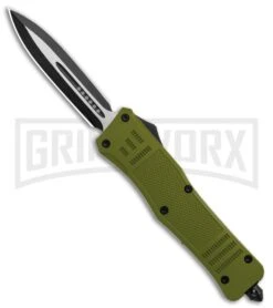Atomic Defender Large OTF Automatic Knife OD Green - Two Tone Dagger