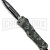 Atomic Defender Large OTF Automatic Knife Green Digi Camo - Two Tone Dagger