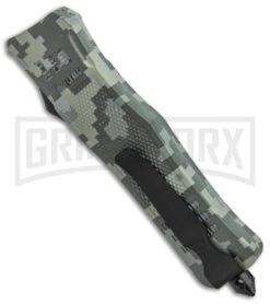 Atomic Defender Large OTF Automatic Knife Green Digi Camo - Two Tone Dagger -Knife Store Atomic Defender Digi Camo OTF Auto Dagger TT GX 33726 jr side large