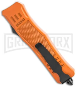 Atomic Defender Large OTF Automatic Knife Orange - Two Tone Dagger -Knife Store Atomic Defender Large OTF Auto Orange Dagger TT GX 38537 jr side large
