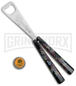 BB Barfly 8-Ball Bottle Opener Butterfly Trainer -Knife Store BB Barfly Bottle Opener Butterfly Trainer 8 Ball BHQ 82963 jr bottlecap large