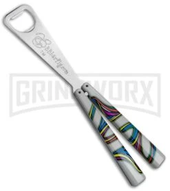 BB Barfly Abstract Wave Bottle Opener Butterfly Trainer