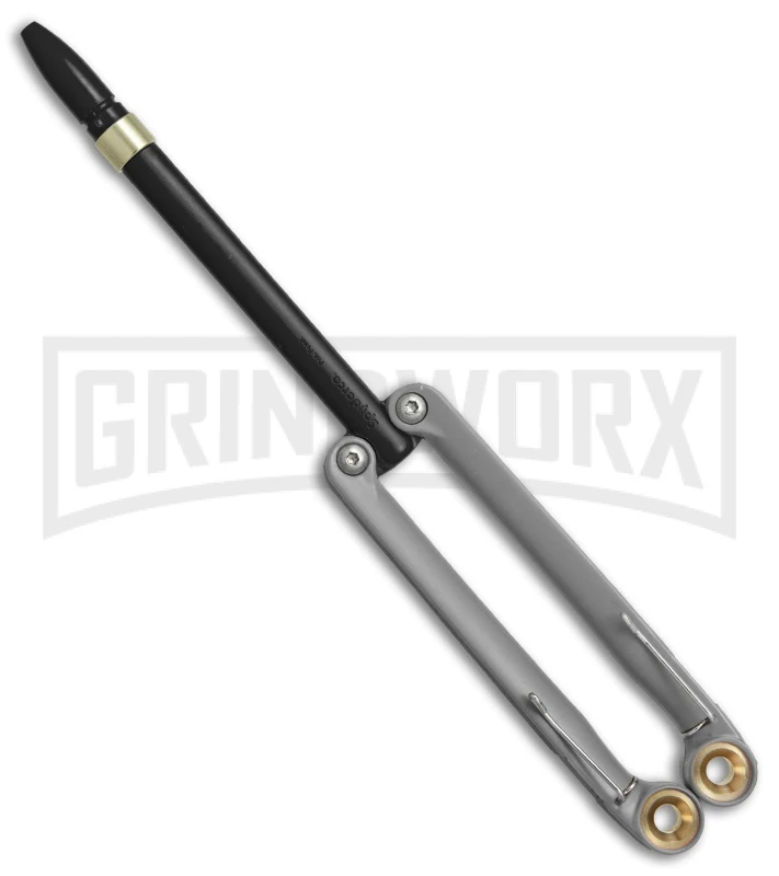 BaliYo By Spyderco Butterfly Pen Flipper Black/Gray 1 BaliYo By Spyderco Butterfly Pen Flipper Black/Gray