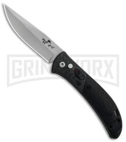 Bear OPS Bold Action IX Black G-10 CF Automatic Knife - Bead Blast Plain