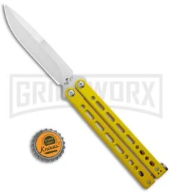 Bear Ops Bear Song VIII Yellow Butterfly Knife - Bayonet Satin Plain 7 Bear Ops Bear Song VIII Yellow Butterfly Knife - Bayonet Satin Plain -Knife Store Bear Ops Bear Song VIII Butterfly Yellow CP Satin B 820 SSYW S BHQ 124145 jr bottlecap large