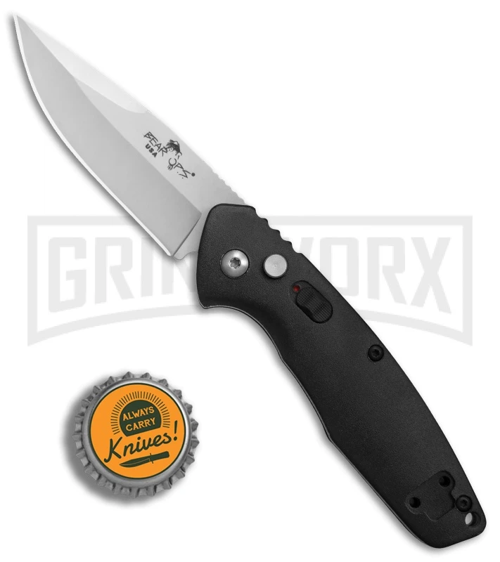 Bear OPS Bold Action XBlack Aluminium Automatic Knife- Bead Blast Plain 4 Bear OPS Bold Action XBlack Aluminium Automatic Knife- Bead Blast Plain - Image 4