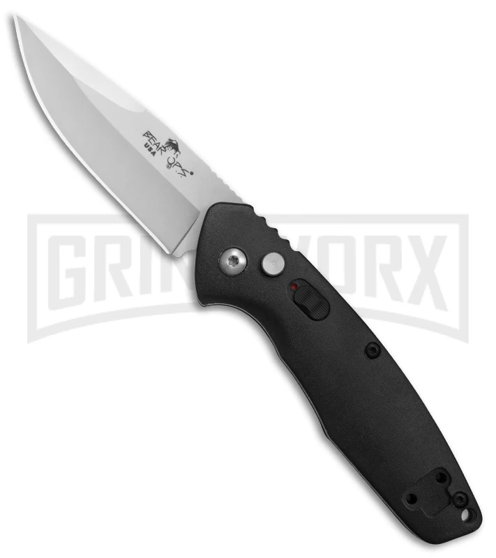 Bear OPS Bold Action XBlack Aluminium Automatic Knife- Bead Blast Plain 1 Bear OPS Bold Action XBlack Aluminium Automatic Knife- Bead Blast Plain