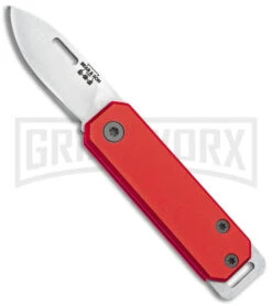 Bear & Son 109 Slip Joint Red Pocket Knife - Satin Plain