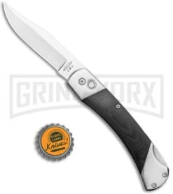 Bear And Son Black G-10 Automatic Lockback Knife - Satin Plain GA97 9 Bear And Son Black G-10 Automatic Lockback Knife - Satin Plain GA97 -Knife Store Bear and Son Auto LB Black G 10 Satin GA97 BHQ 120902 jr bottlecap large