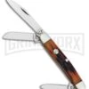 Bear & Son Medium Stockman Red Stag Bone Pocket Knife - Satin Plain