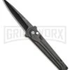 Bear Ops Black Bold Action III Automatic Knife - Black Plain