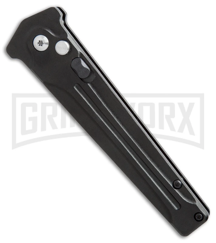 Bear Ops Black Bold Action III Small Automatic Knife - Bead Blast Plain 2 Bear Ops Black Bold Action III Small Automatic Knife - Bead Blast Plain - Image 2