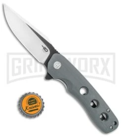 Bestech Knives Arctic Liner Lock Knife Gray G-10 - Two Tone Plain -Knife Store Bestech Knives Arctic LL Gray Blue TT BHQ 118758 jr bottlecap large