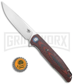 Bestech Knives Ascot Red/CF Liner Lock Knife - Satin Plain 7 Bestech Knives Ascot Red/CF Liner Lock Knife - Satin Plain -Knife Store Bestech Knives Ascot LL Red CF G 10 Satin BG19F BHQ 120878 jr bottlecap large