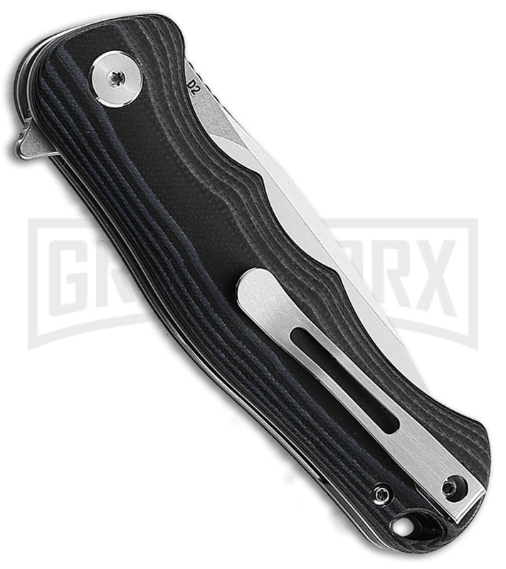 Bestech Knives Bobcat Black/Blue G-10 Folding Knife - Satin Plain 2 Bestech Knives Bobcat Black/Blue G-10 Folding Knife - Satin Plain - Image 2