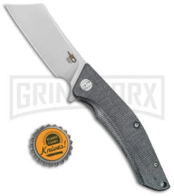 Bestech Knives Cubis Black Micarta Folding Knife - Satin/SW D2 Plain -Knife Store Bestech Knives Cubis LL Black Micarta BHQ 146367 jr bottlecap large