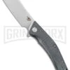 Bestech Knives Cubis Black Micarta Folding Knife - Satin/SW D2 Plain