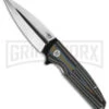 Bestech Knives Fin Blue/Tan Liner Lock Knife - Two Tone Plain