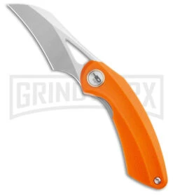 Bestech Knives Bihai Orange G-10 Pocket Knife - Satin/SW Plain