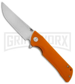 Bestech Knives Paladin Orange Liner Lock Knife - Satin Plain