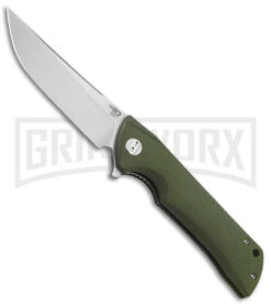 Bestech Knives Green G-10 Tanto Paladin Lock Liner Knife SW D2