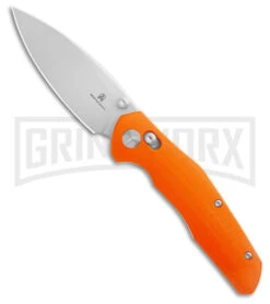 Bestech Knives Bestechman Ronan Orange G-10 Bar Lock Knife - Satin Plain