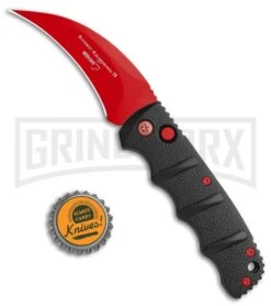 Boker Kalashnikov Black Widow Automatic Knife - Hawkbill Red Plain 7 Boker Kalashnikov Black Widow Automatic Knife - Hawkbill Red Plain -Knife Store Boker Black Widow Hawkbill Kalashnikov Auto Black Red 01KALS70NSOI BHQ 103274 jr bottlecap large 1