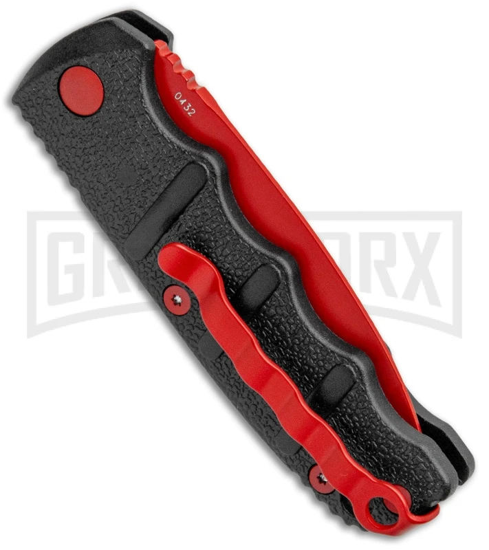 Boker Mini Kalashnikov Black Automatic Knife - Red Plain 3 Boker Mini Kalashnikov Black Automatic Knife - Red Plain - Image 3