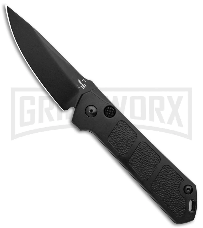 Boker Kihon Black Automatic Knife - Black Plain 1 Boker Kihon Black Automatic Knife - Black Plain