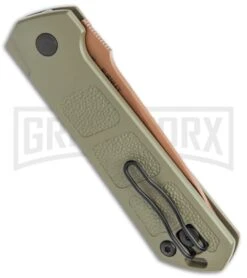 Boker Kihon OD Green Automatic Knife - Copper Plain 6 Boker Kihon OD Green Automatic Knife - Copper Plain -Knife Store Boker Burnley Kihon Desert Warrior DP Auto Copper D2 01BO955NSOI BHQ 101391 jr side large