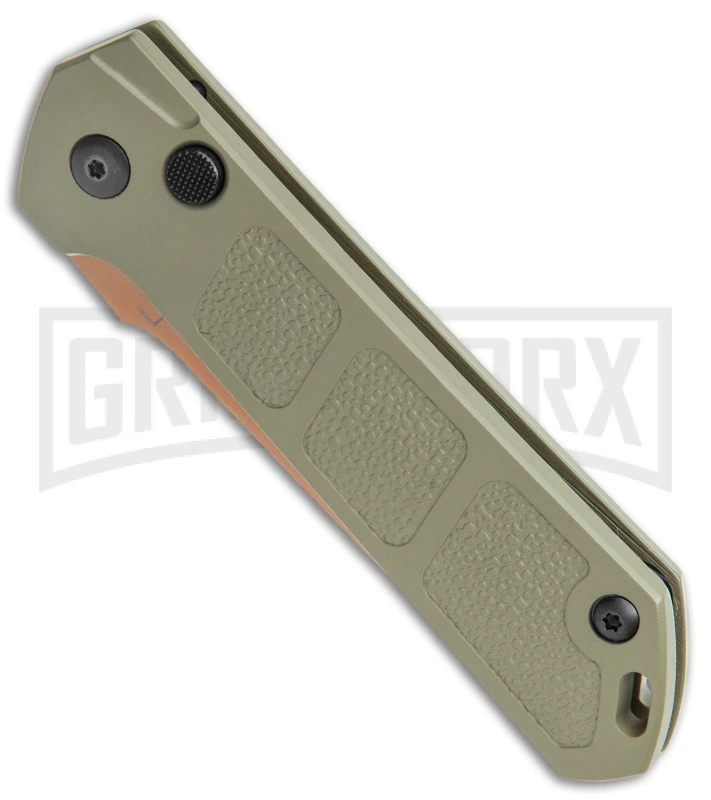 Boker Kihon OD Green Automatic Knife - Copper Plain 2 Boker Kihon OD Green Automatic Knife - Copper Plain - Image 2