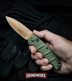 Boker Kalashnikov Desert Warrior Dagger Automatic Knife - Copper Plain -Knife Store Boker Desert Warrior Kalashnikov Dagger Automatic Knife OD Green Copper BHQ30436 kp rope in hand web large