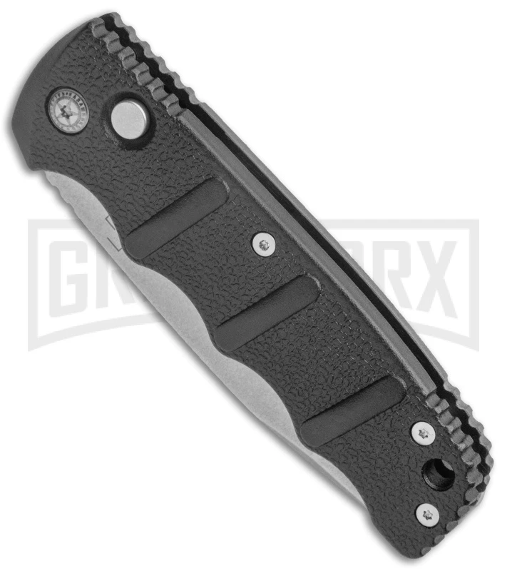 Boker Kalashnikov Black Automatic Knife - Drop Point Bead Blast Plain 2 Boker Kalashnikov Black Automatic Knife - Drop Point Bead Blast Plain - Image 2